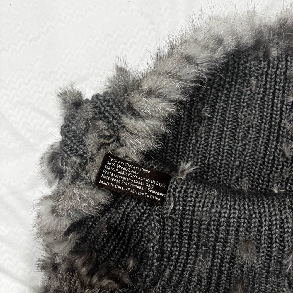 Real Rabbit Fur Scarf - Picture 4 of 8